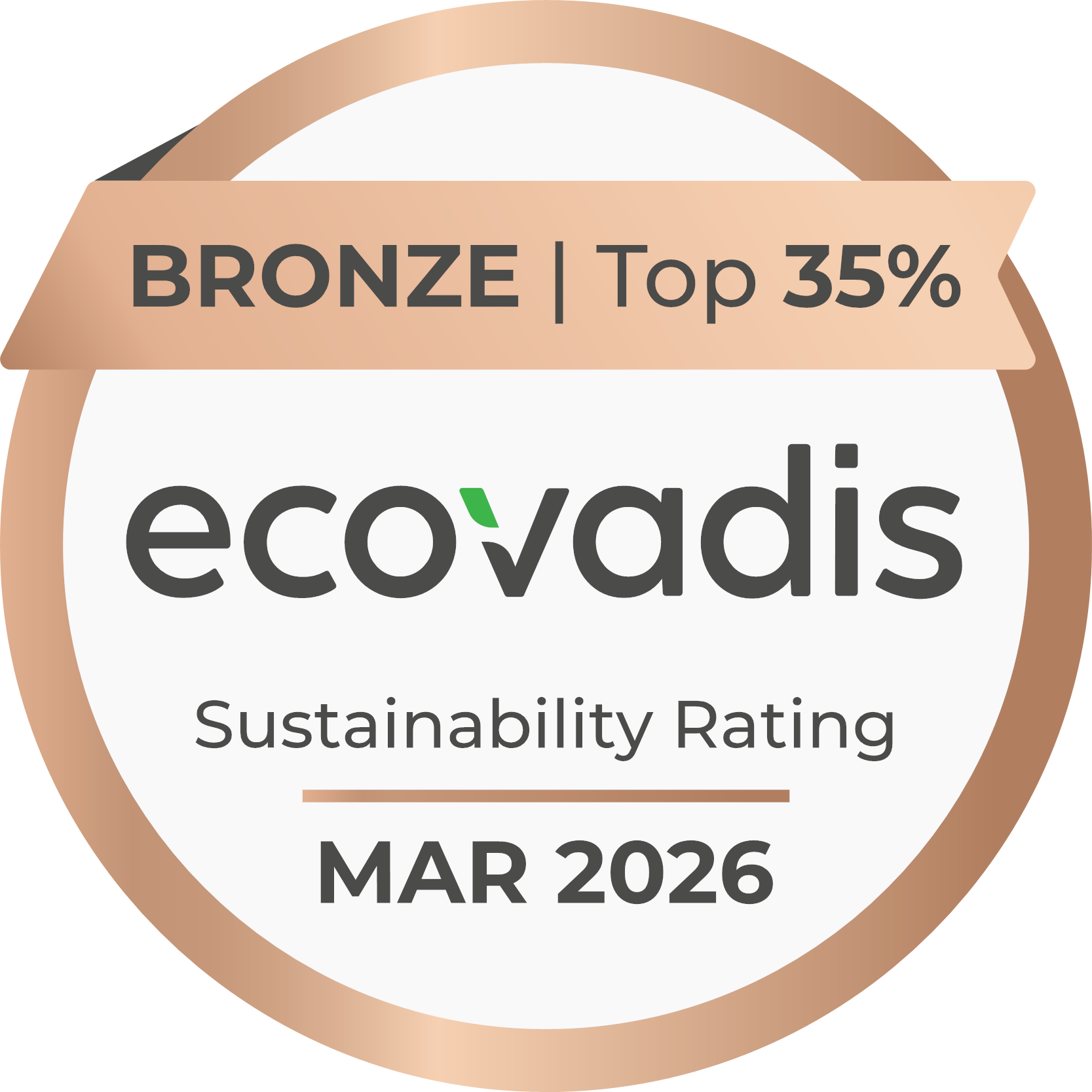 ecovadis certificate 2026