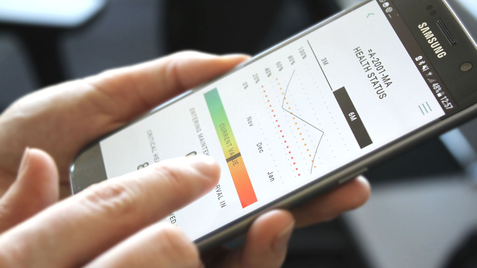 PreMa showing health status of a machine