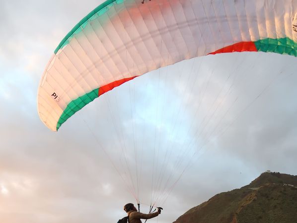 Paragliding and nature
