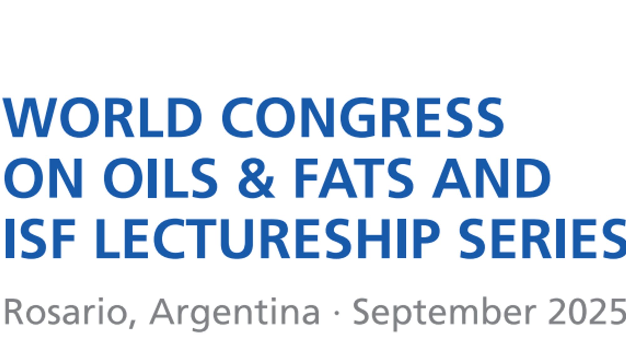 World Congress on Oils and Fats