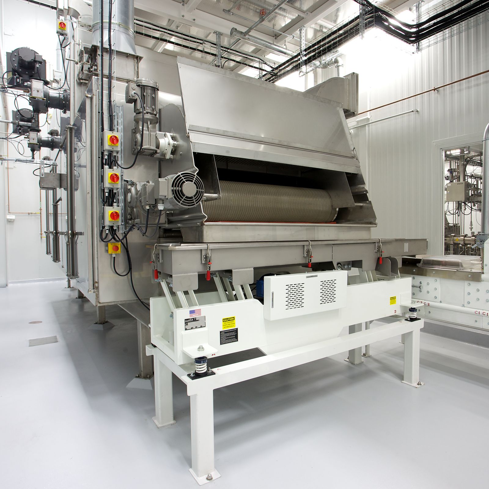 Bühler grain dryer installed in a grain storage plant 