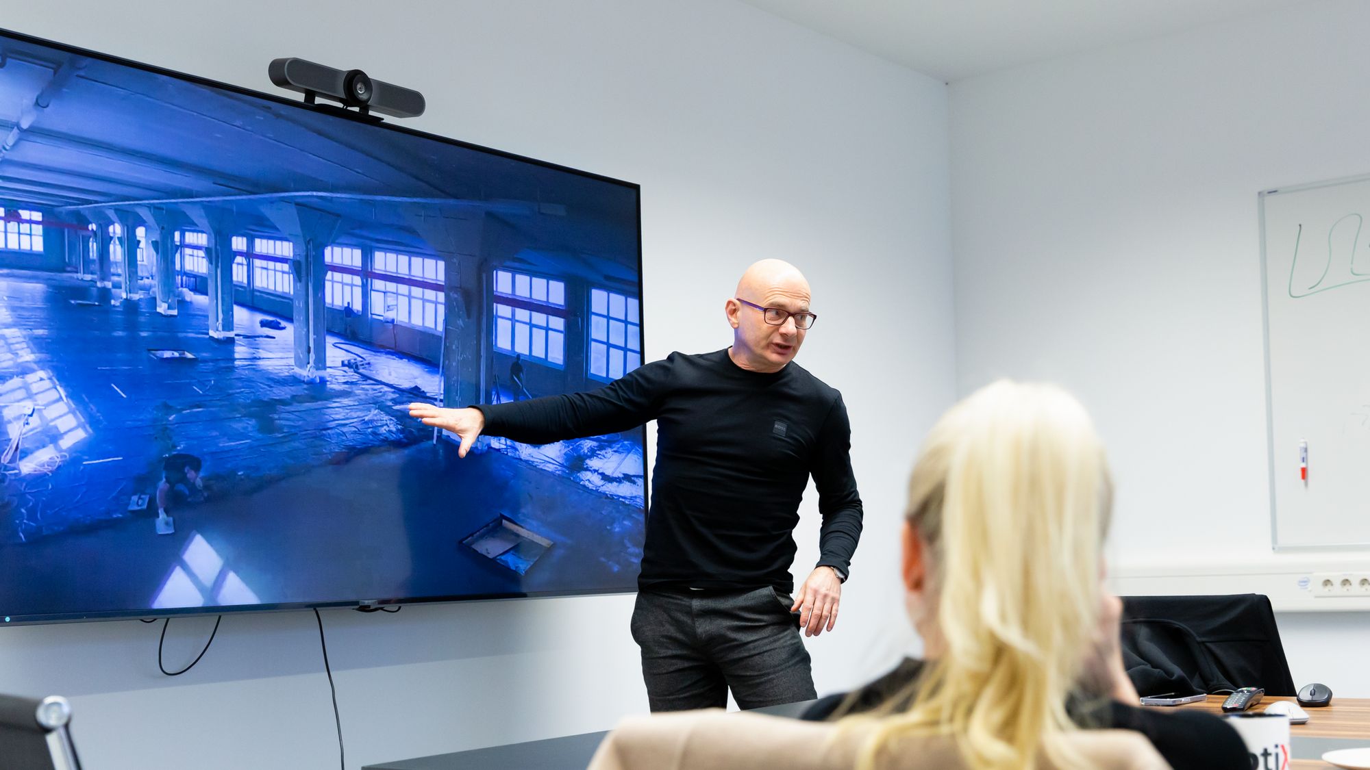 Dr. Feigl shows how the old building in Jena was converted into a high tech fab. 