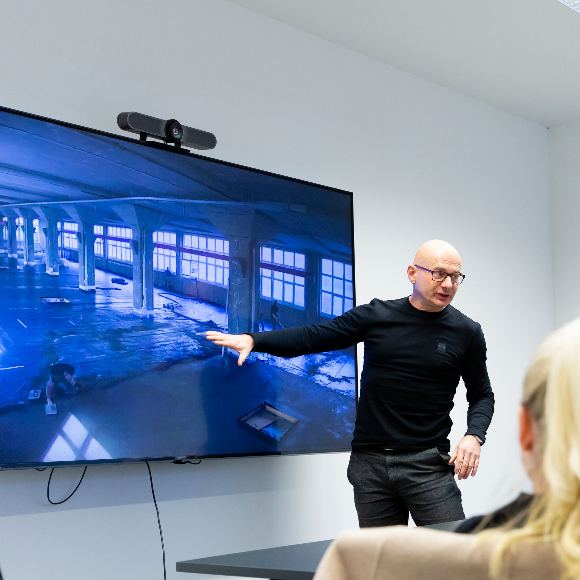 Dr. Feigl shows how the old building in Jena was converted into a high tech fab. 