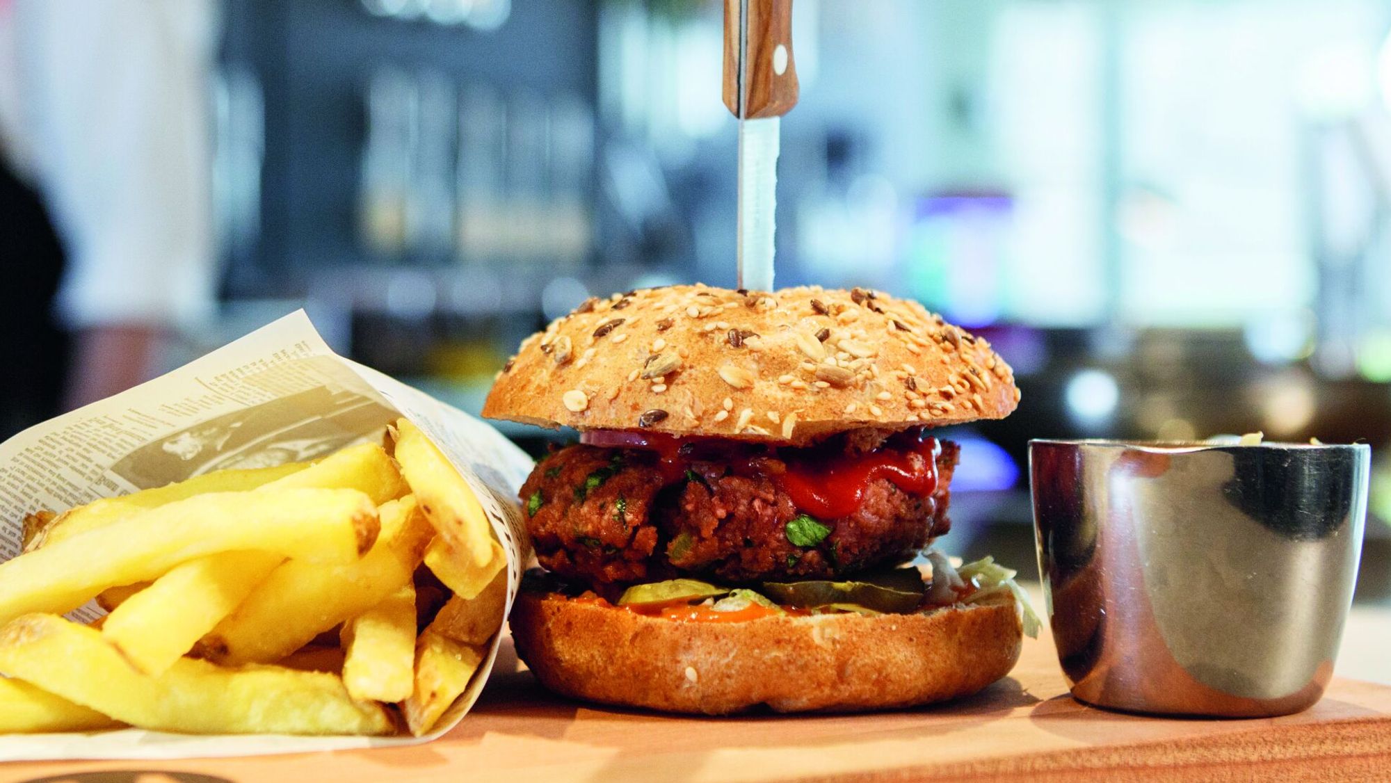 Plant-based burger