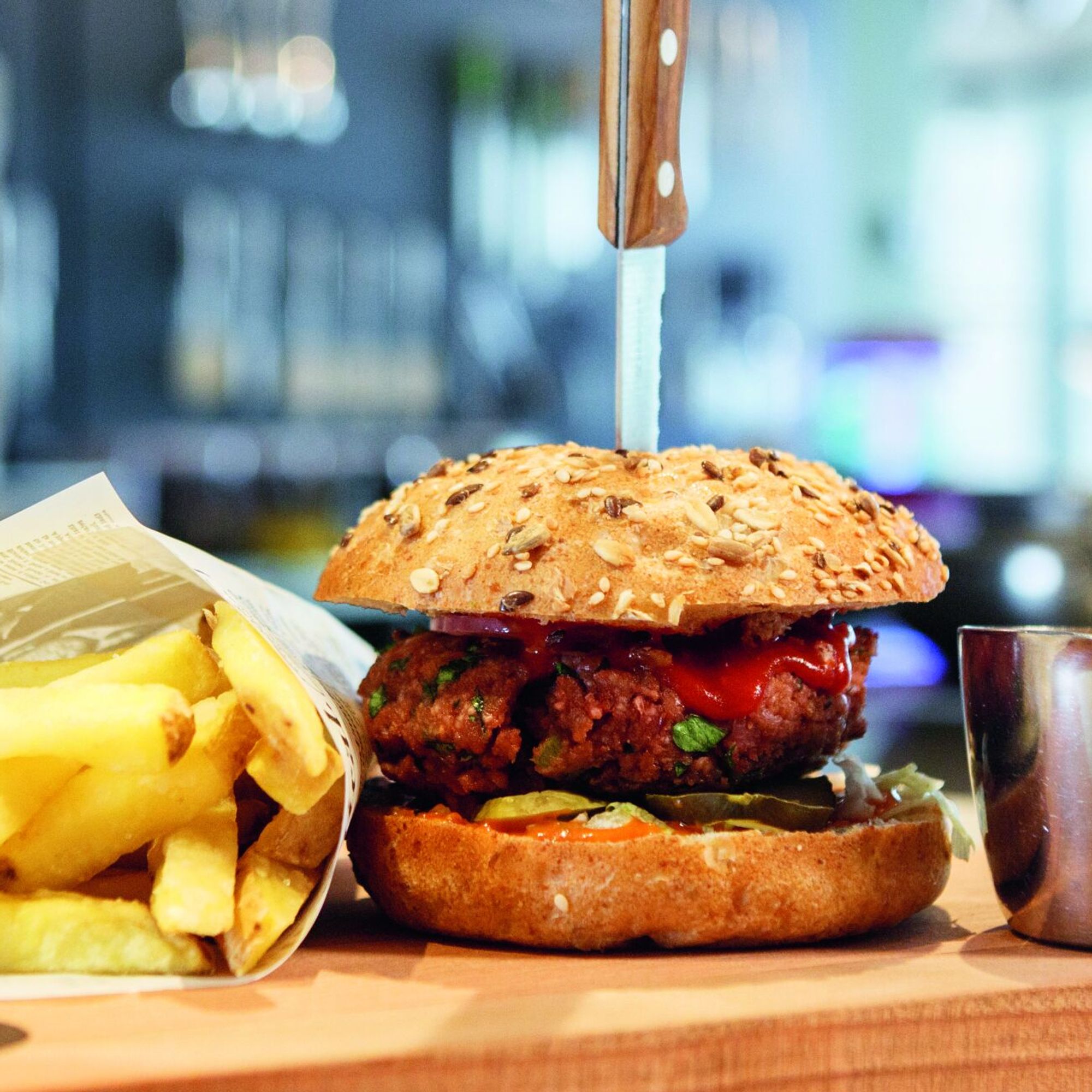Plant-based burger