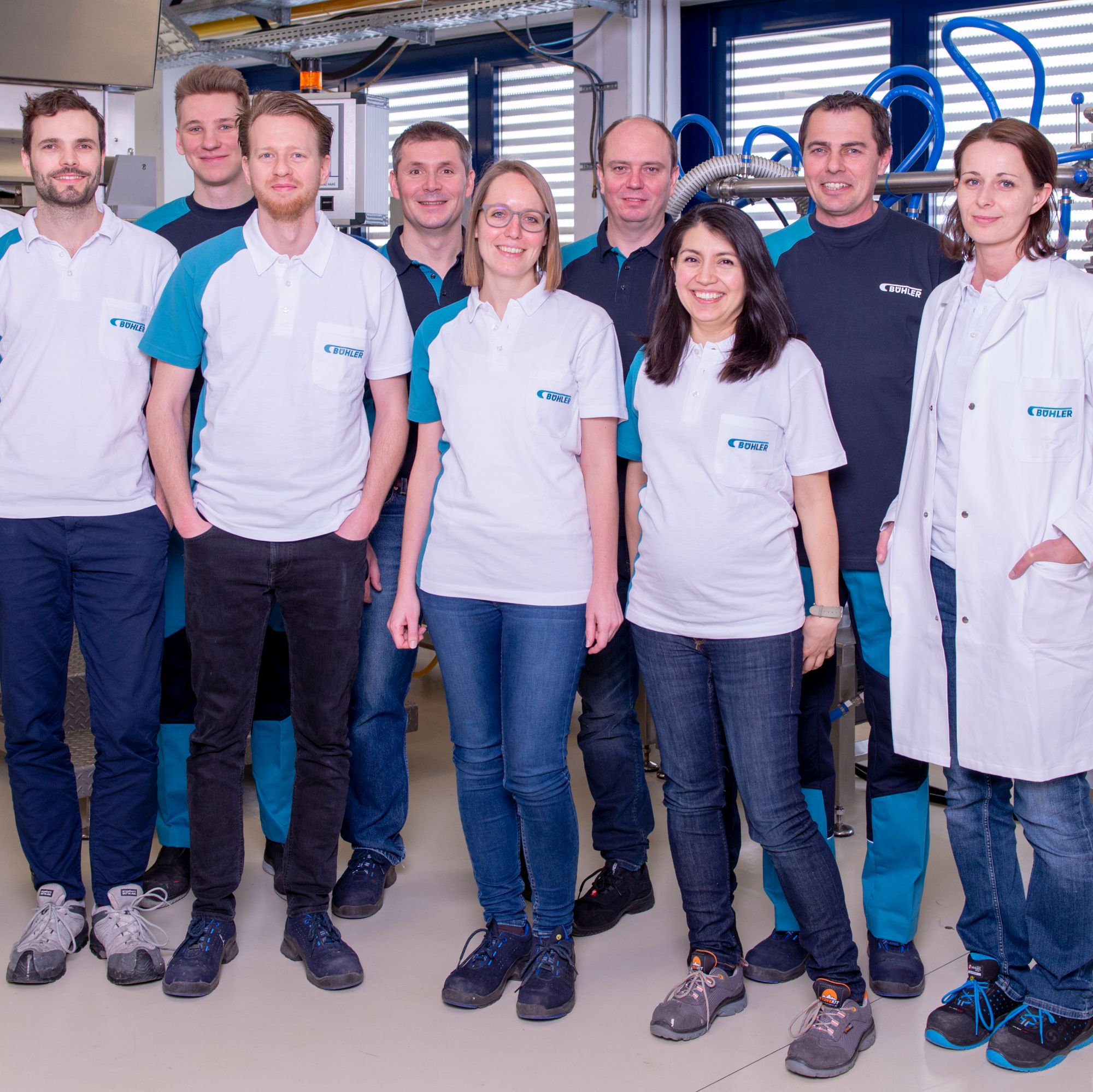 Bühler trainer and expert team.