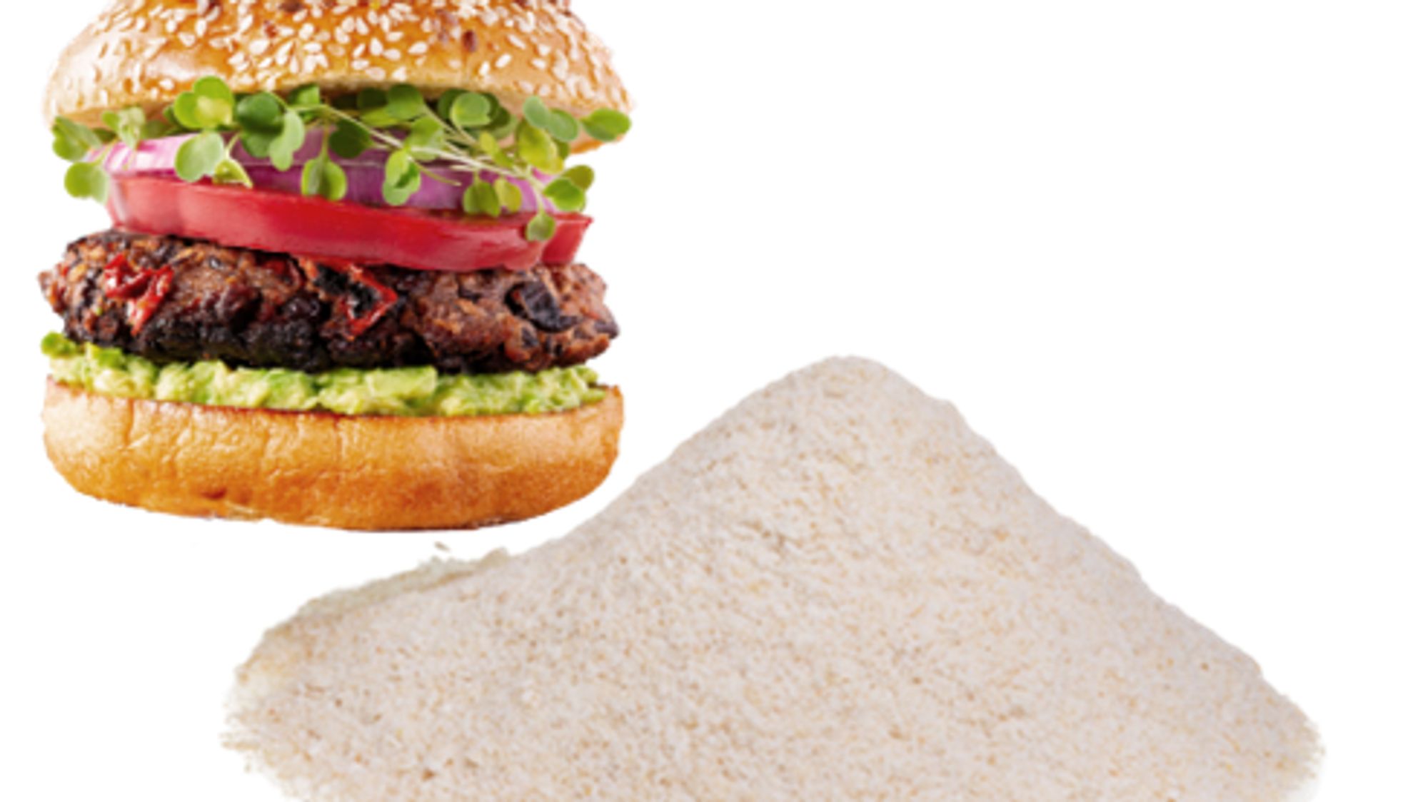 Buhler Bean flour to burger