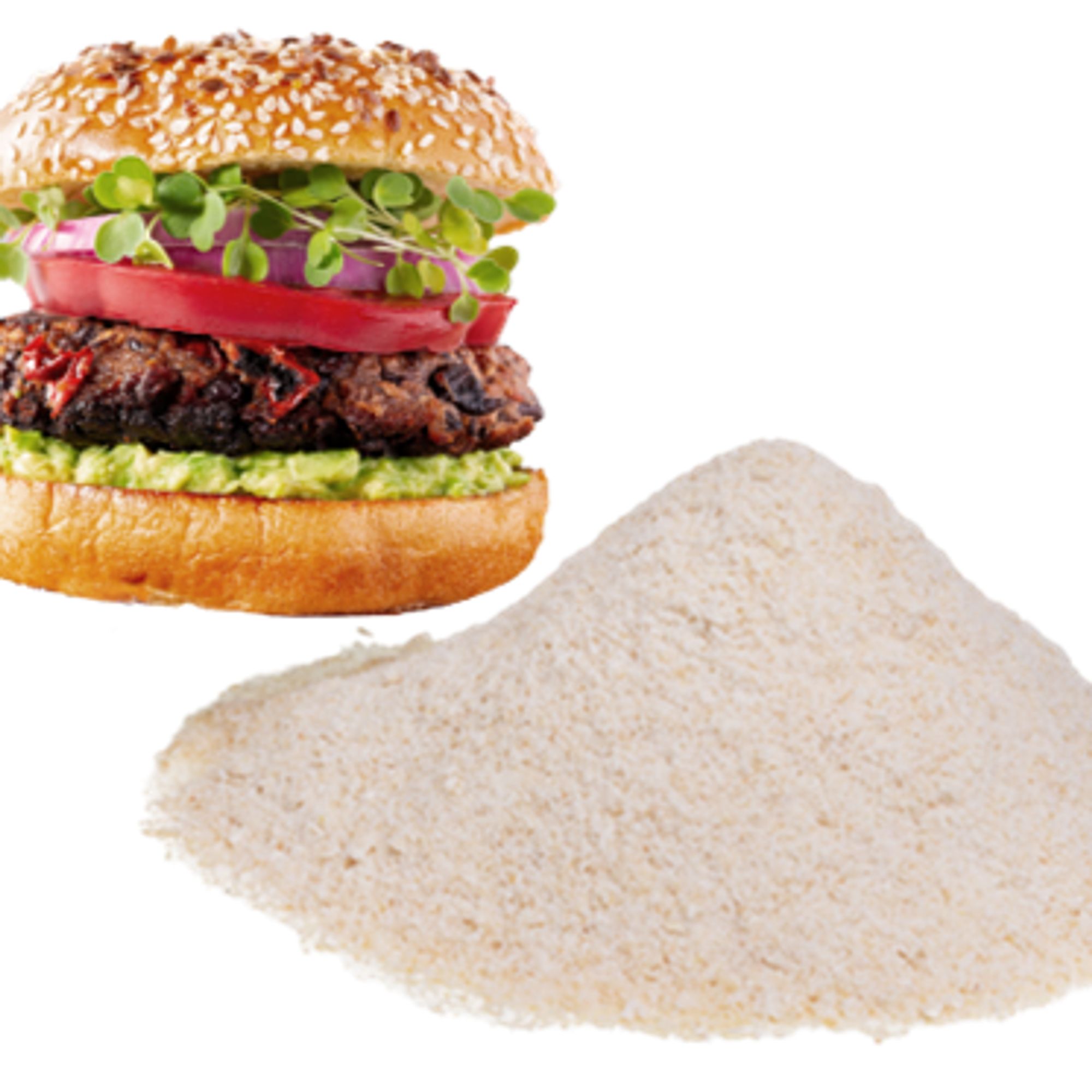 Buhler Bean flour to burger